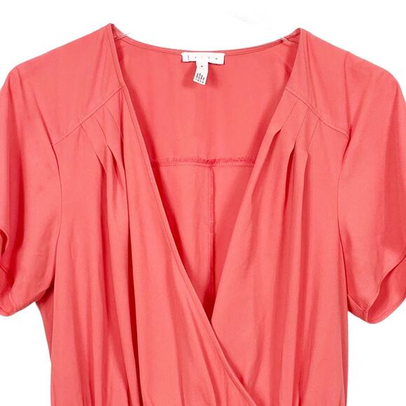 Leith Short Sleeved Romper Coral Size Medium - Picture 3 of 11